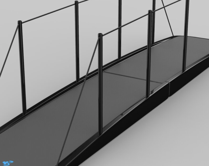 Foldable passerelle im i3composites